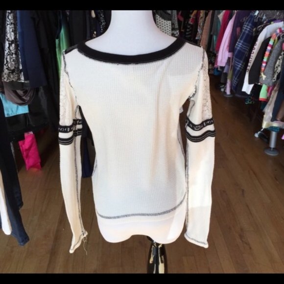 Free People Glory Days Thermal Embroidered Shirt S - Small - Picture 2 of 5